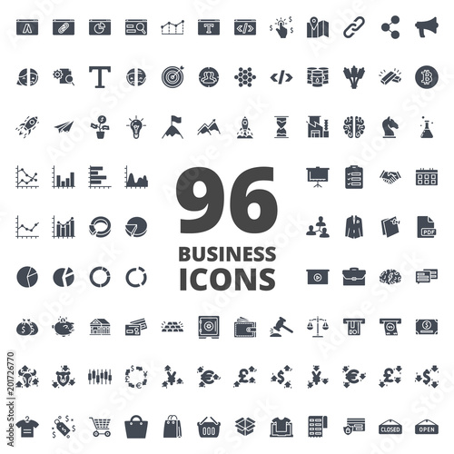 Business vector icon silhouette