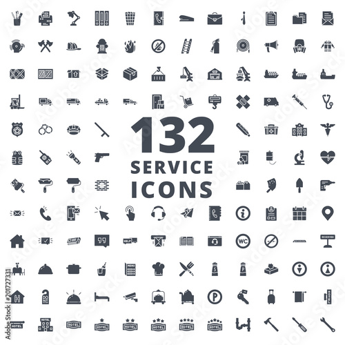 Service silhouette icon vector