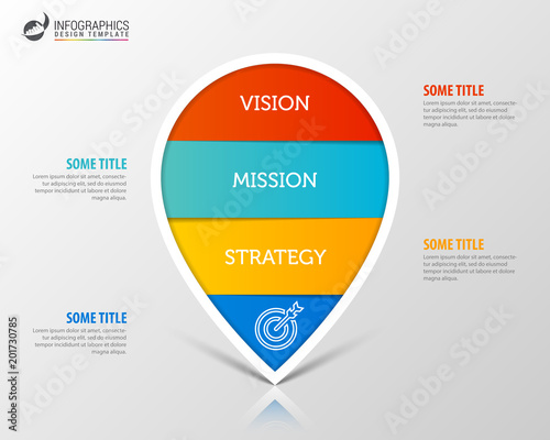 Infographic design template. Business concept with 4 steps
