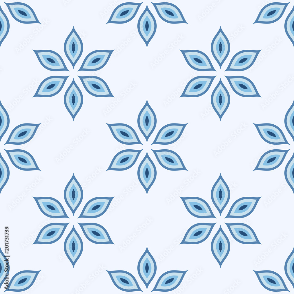 Fototapeta premium Abstract floral seamless pattern.