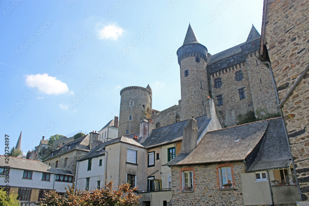 Vitre town and castle