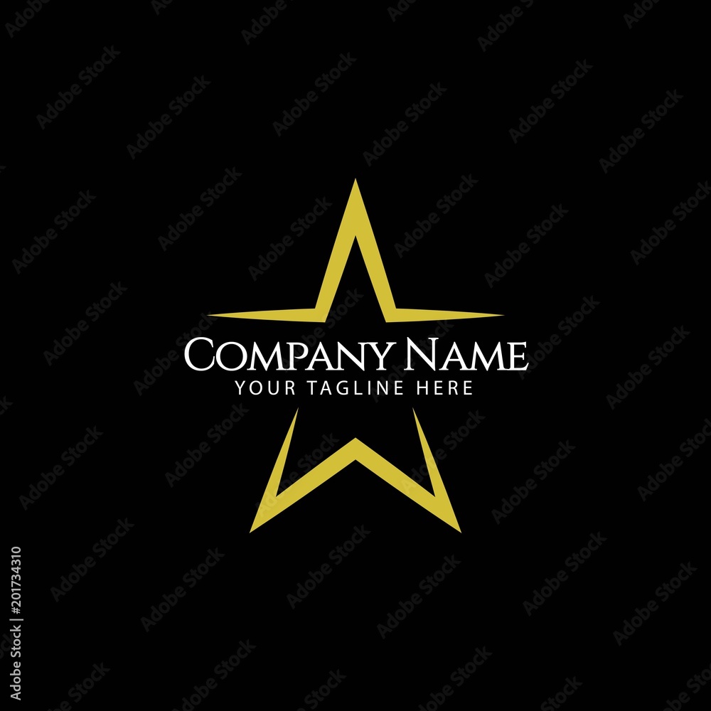 Obraz premium Star Logo Vector Template Design Illustration