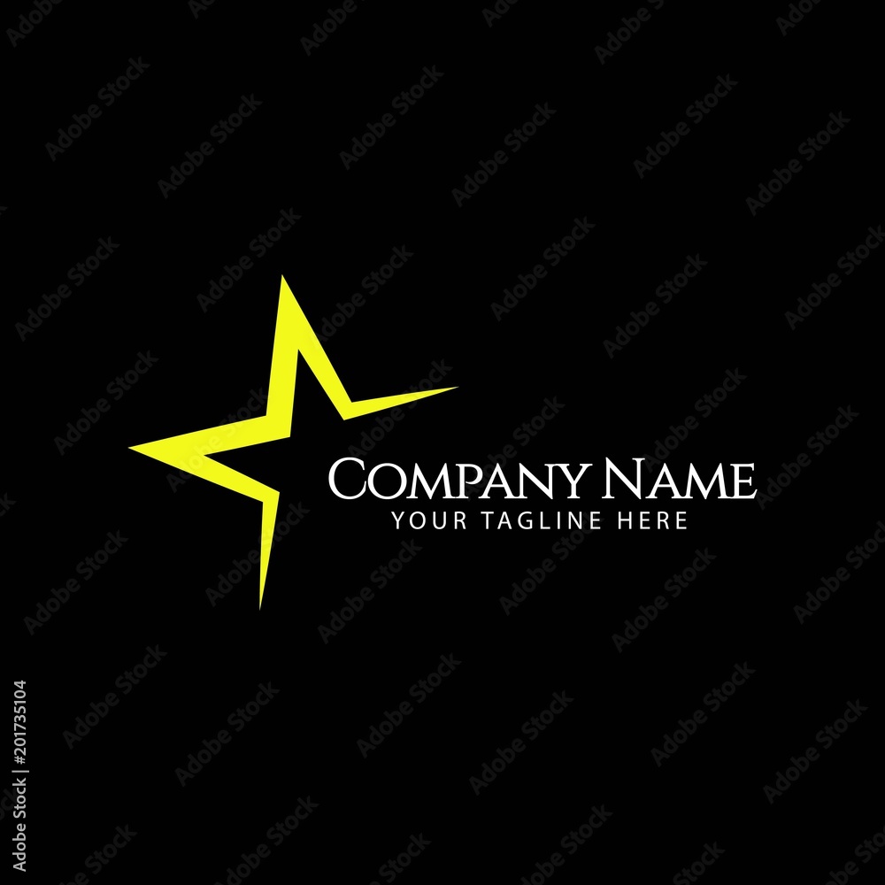 Obraz premium Star Logo Vector Template Design Illustration