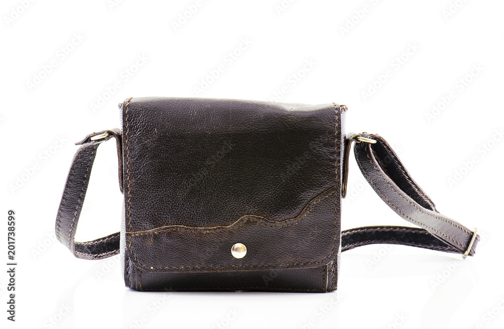 shoulder bag leather isolated on white background shoulder bag leather isolated on white background
