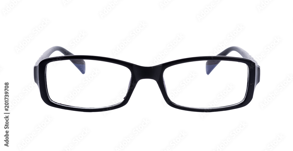 Black Eye Glasses Isolated on White background Black Eye Glasses Isolated on White background