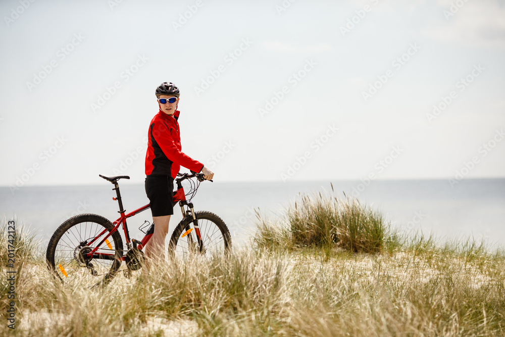 Young man biking Young man biking