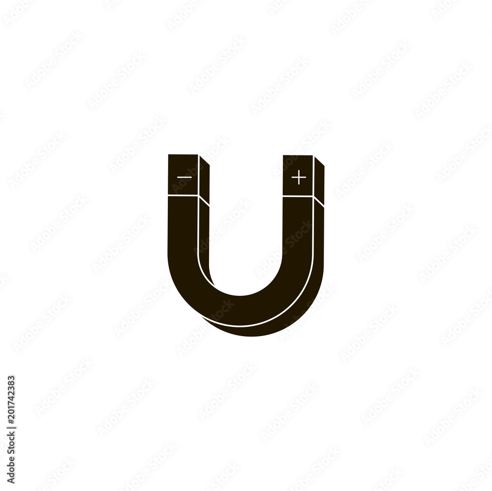 magnet icon. sign design