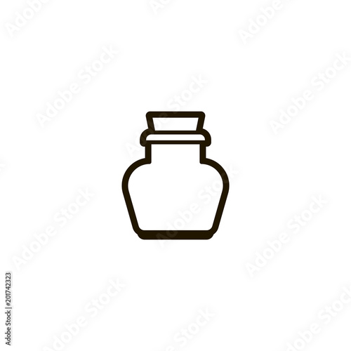 medicine bottle icon. sign design