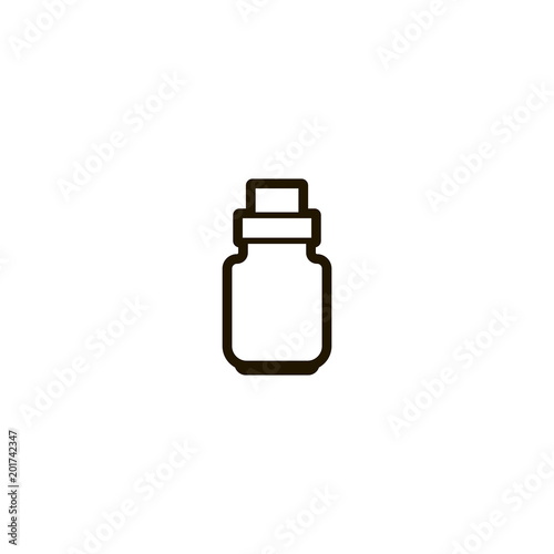 medicine bottle icon. sign design