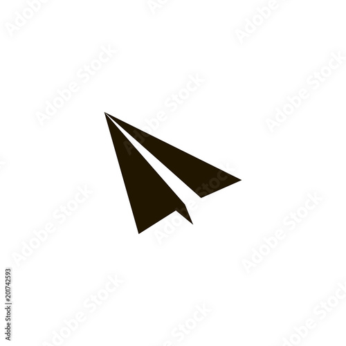 paper plane icon. sign design