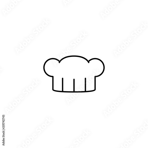 chef hat icon. sign design