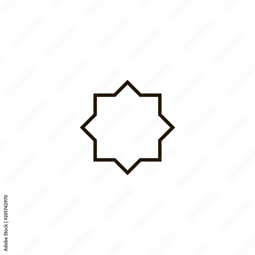 eight point star icon. sign design eight point star icon. sign design
