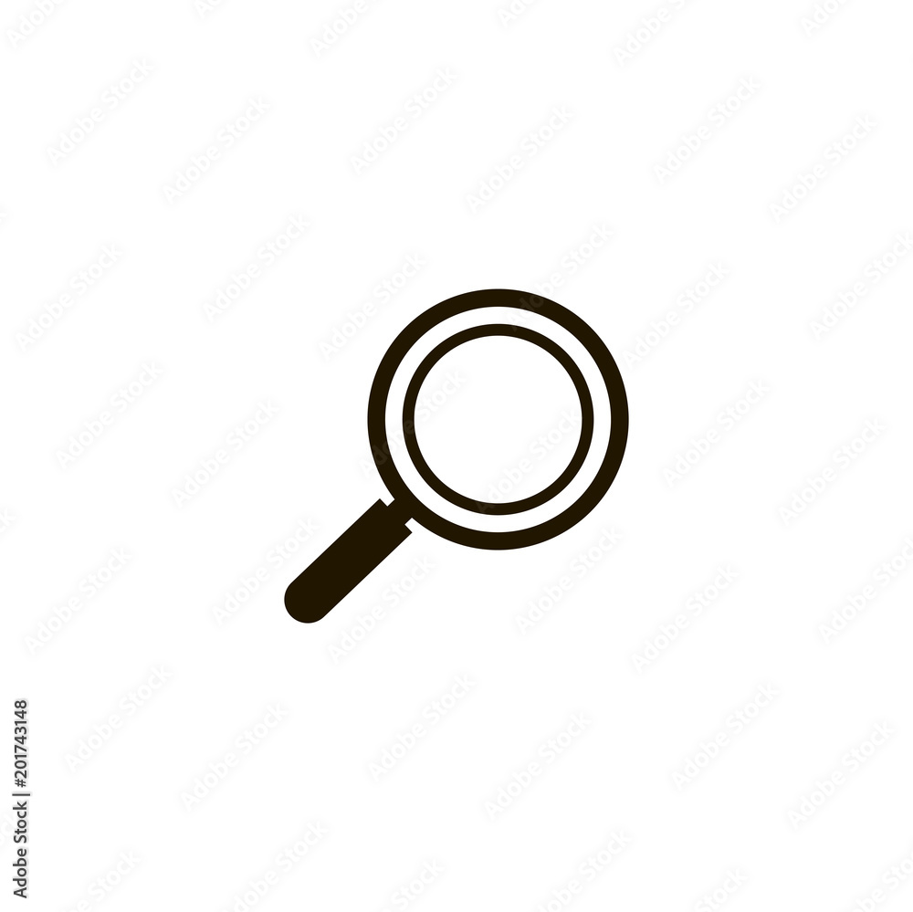 magnifying glass icon. sign design