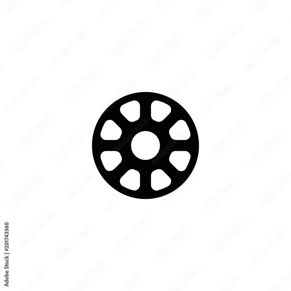 film spool icon. sign design