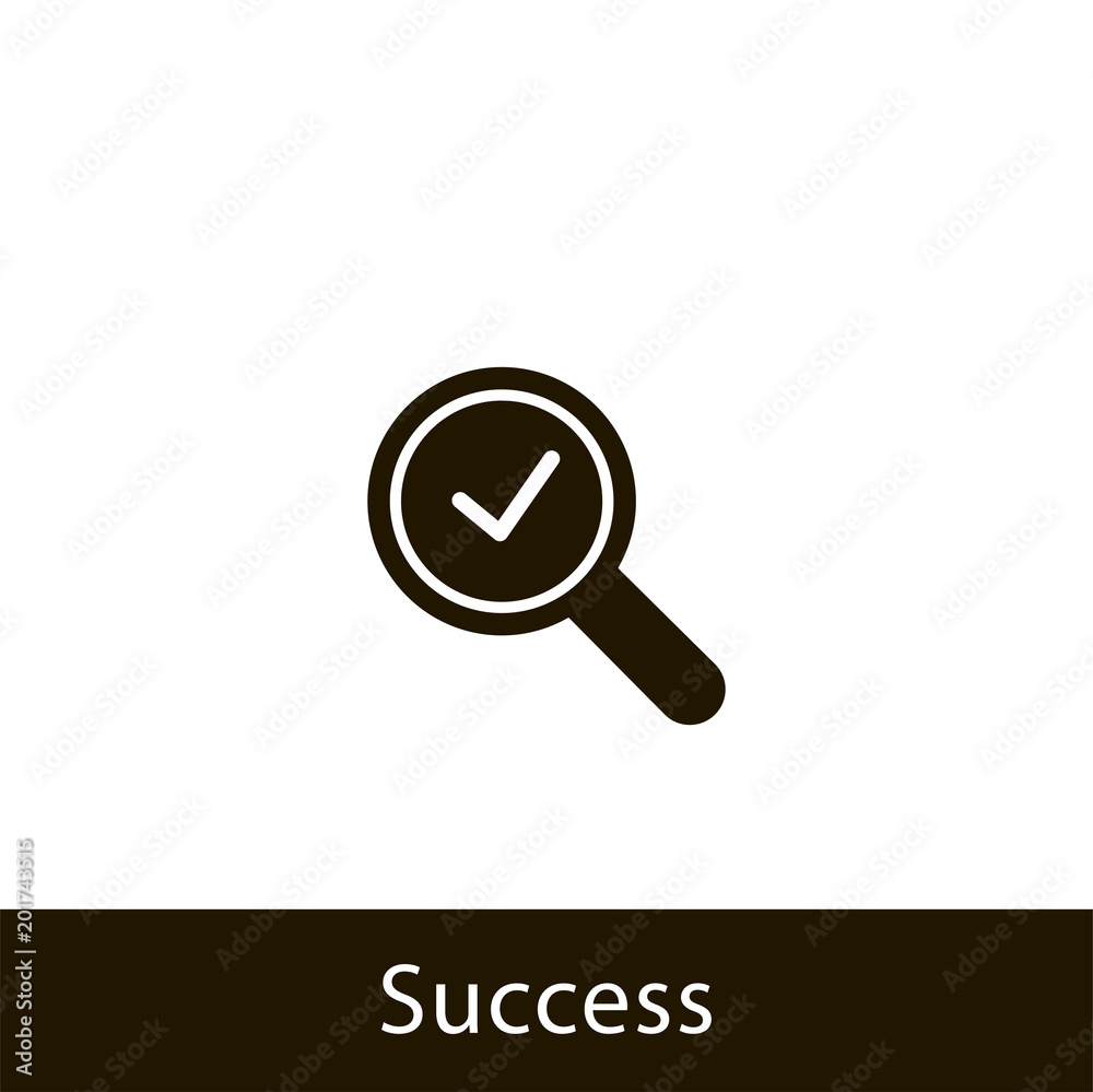 magnifying glass icon. success magnifying glass. sign design magnifying glass icon. success magnifying glass. sign design