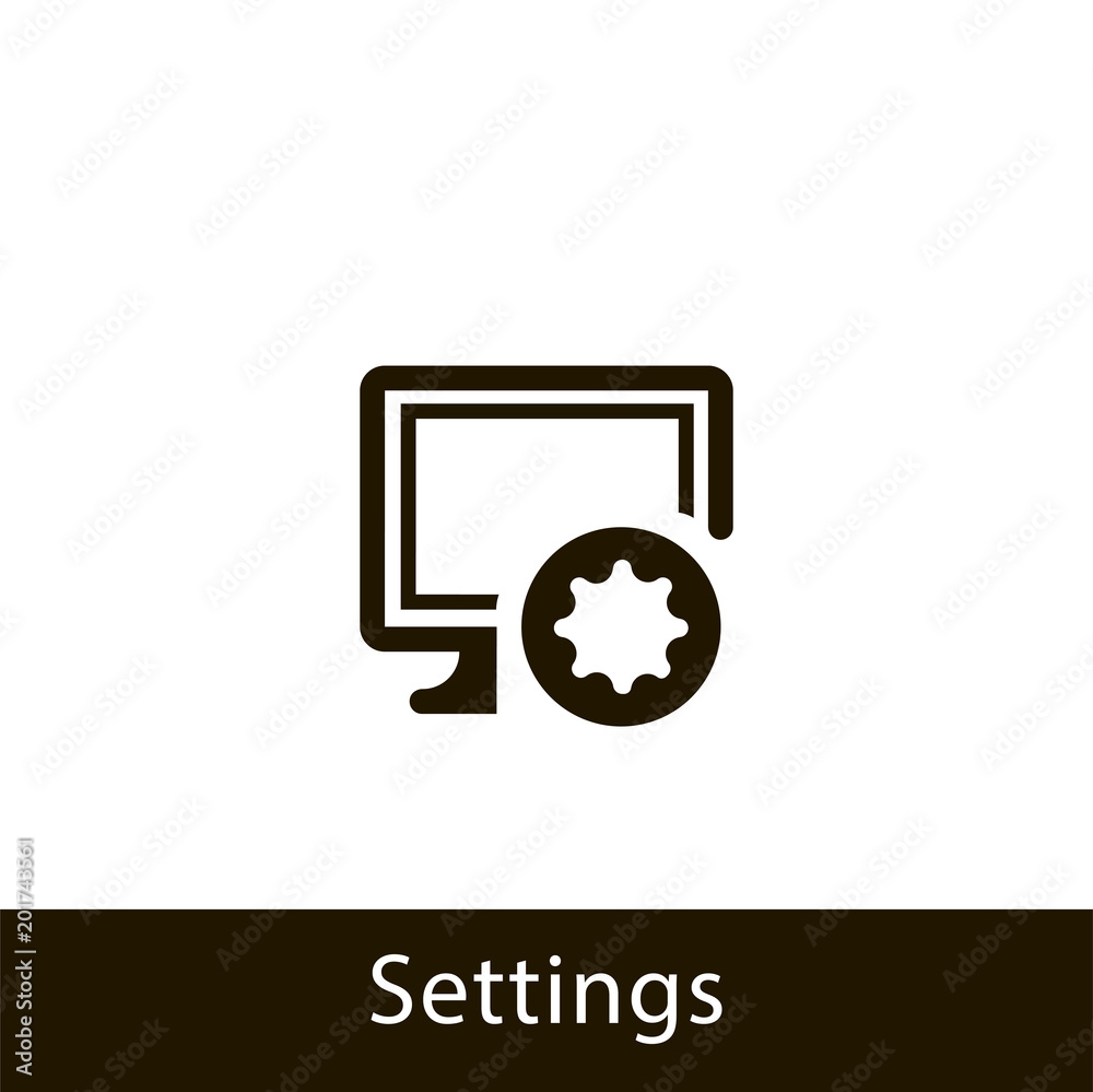 computer icon. settings computer. sign design computer icon. settings computer. sign design