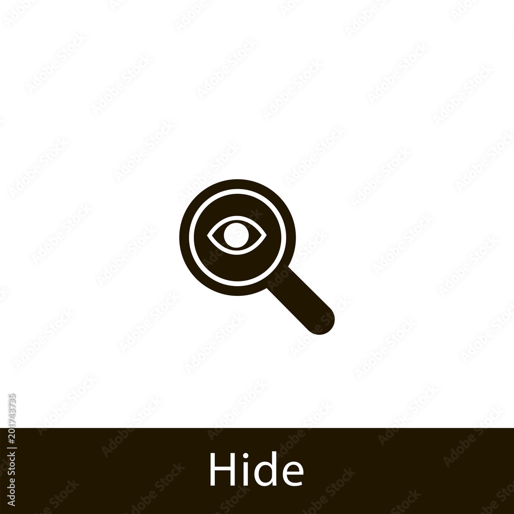 magnifying glass icon. hide magnifying glass. sign design magnifying glass icon. hide magnifying glass. sign design