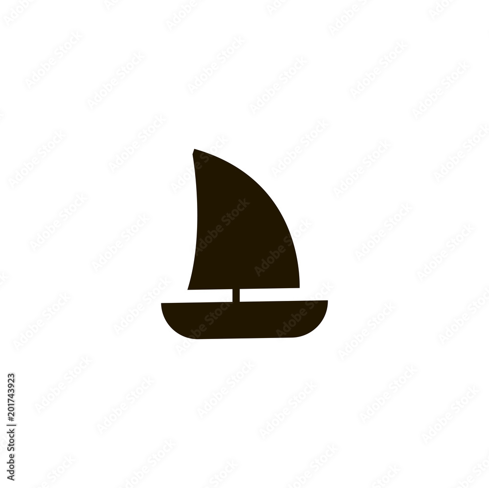 boat icon. sign design
