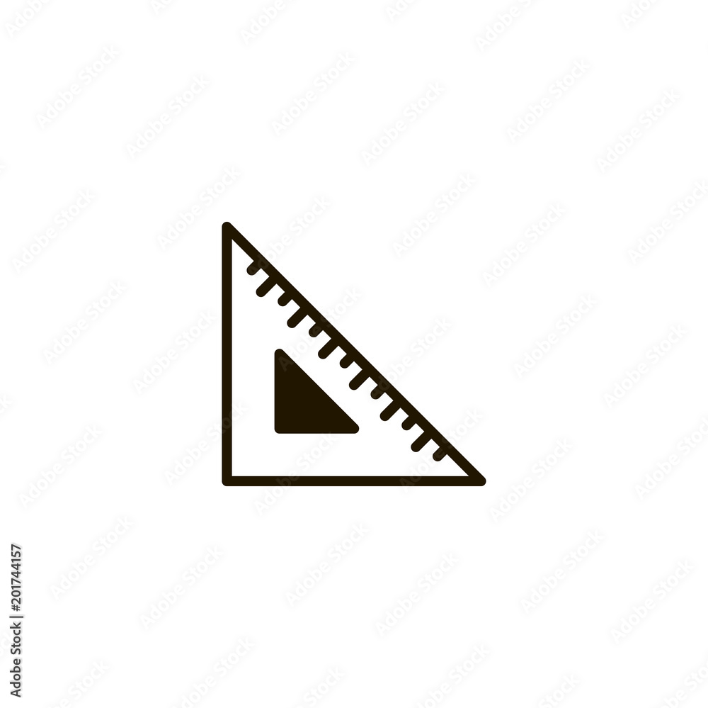 ruler icon. sign design