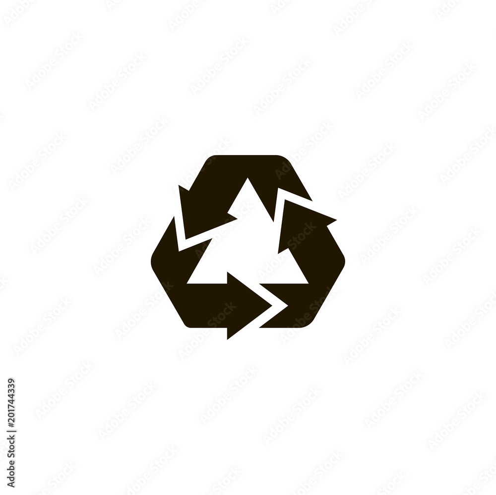 recycle icon. sign design