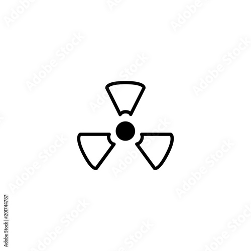 nuclear icon. sign design