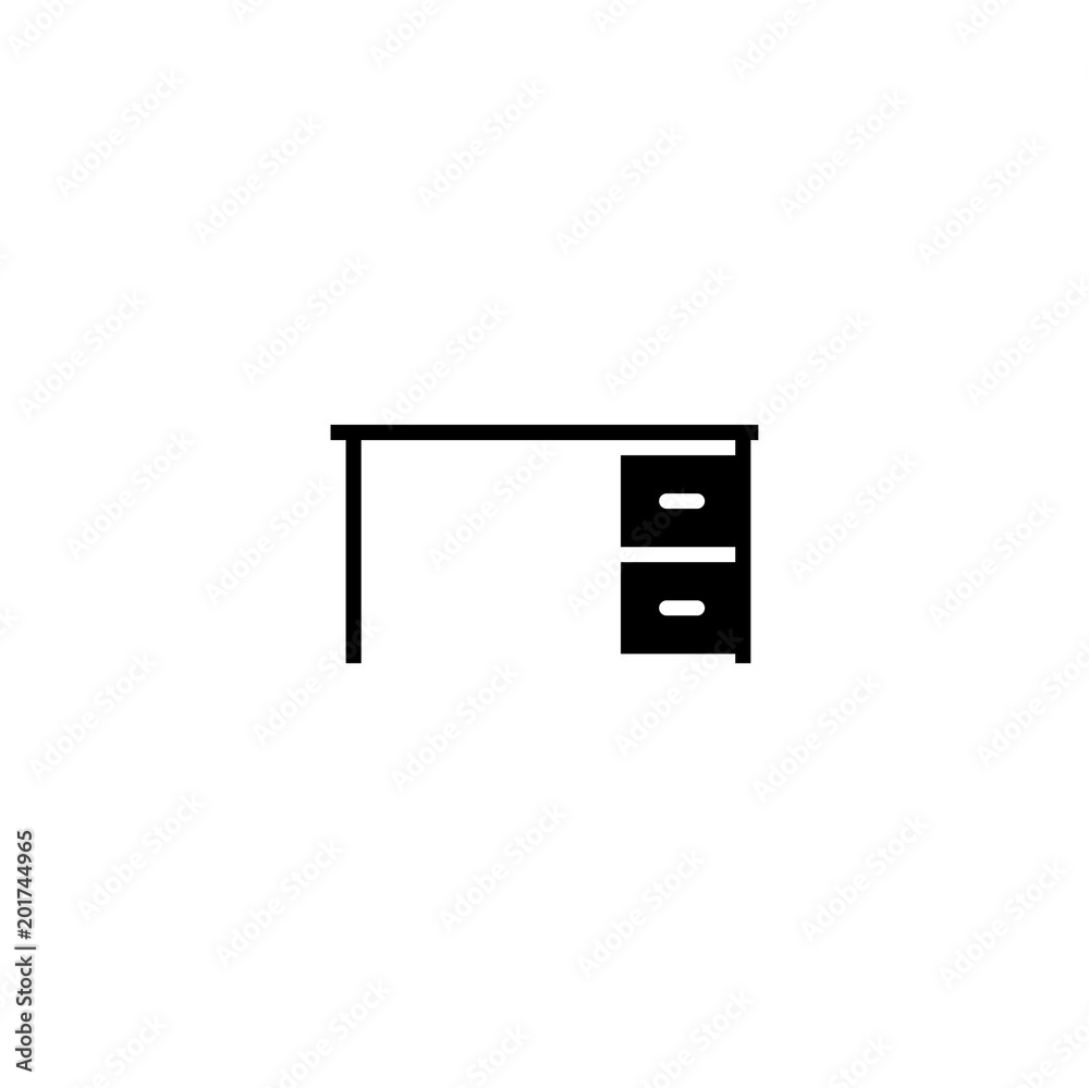 desk icon. sign design desk icon. sign design