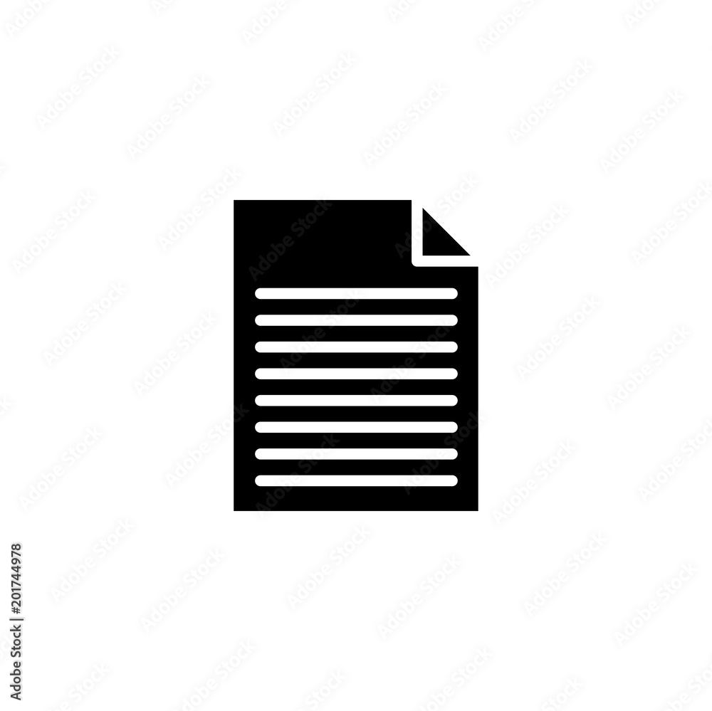 document icon. sign design document icon. sign design