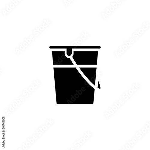 bucket icon. sign design
