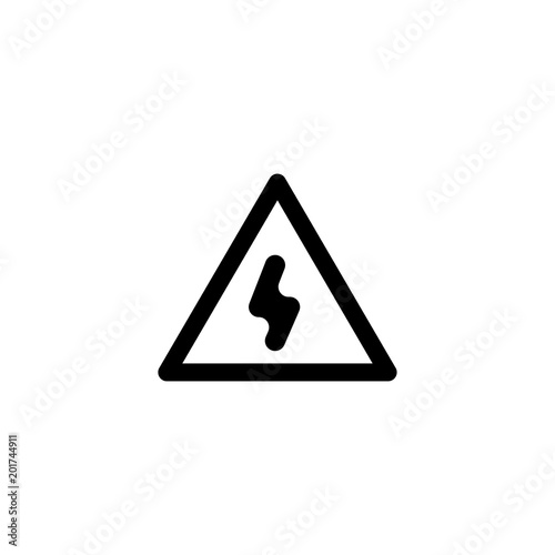 bolt icon. sign design
