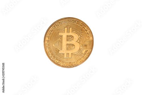 Bitcoin isolated on white background