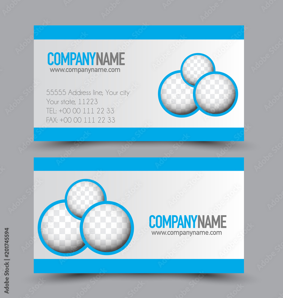 Business card set template for business identity corporate style. Vector illustration. Business card set template for business identity corporate style. Vector illustration.
