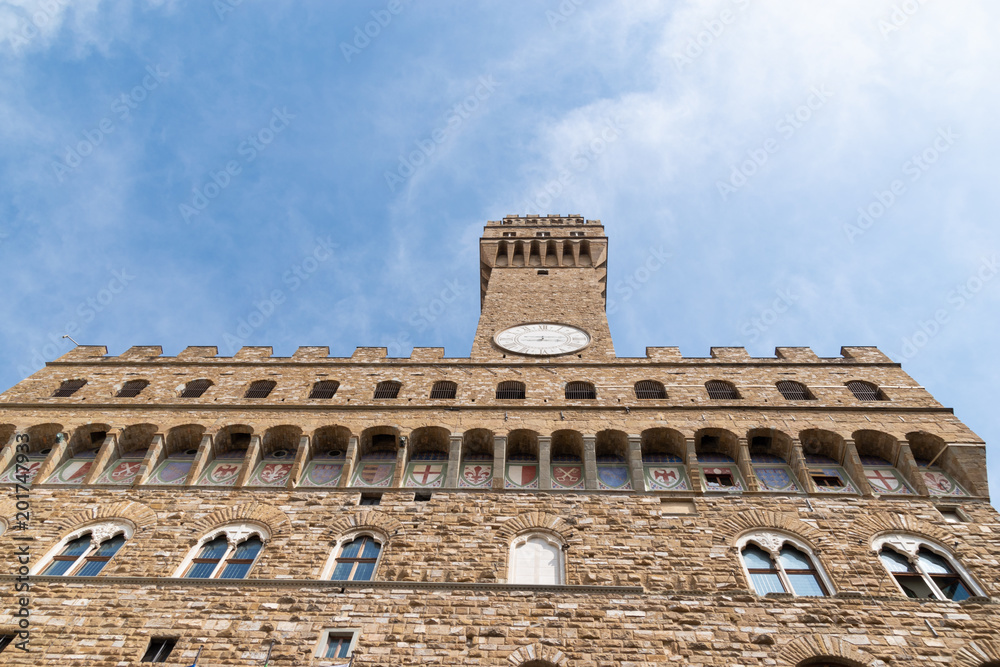 Palazzo vecchio in Florence - Tuscany , Italy 