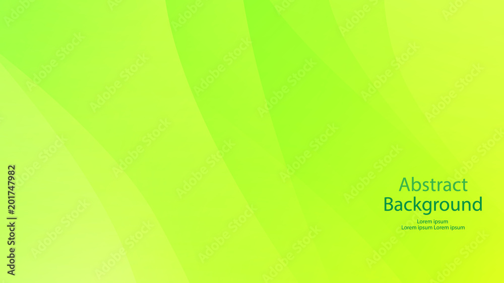Naklejka premium Green color and Yellow color background abstract art vector