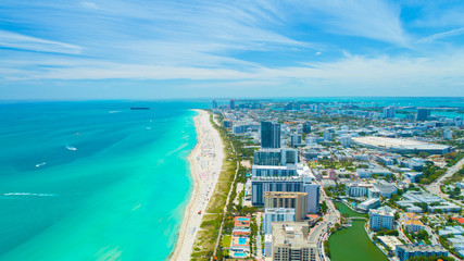 Fototapete Luftbild South Beach Miami aus der Luft  © miami2you