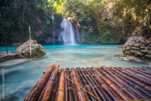 beautiful tropical waterfall photo