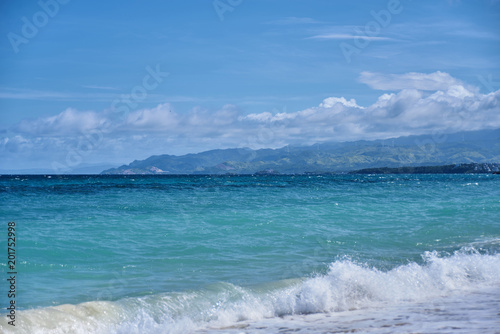 Beautiful ocean bay view in Boracay, Philippines
