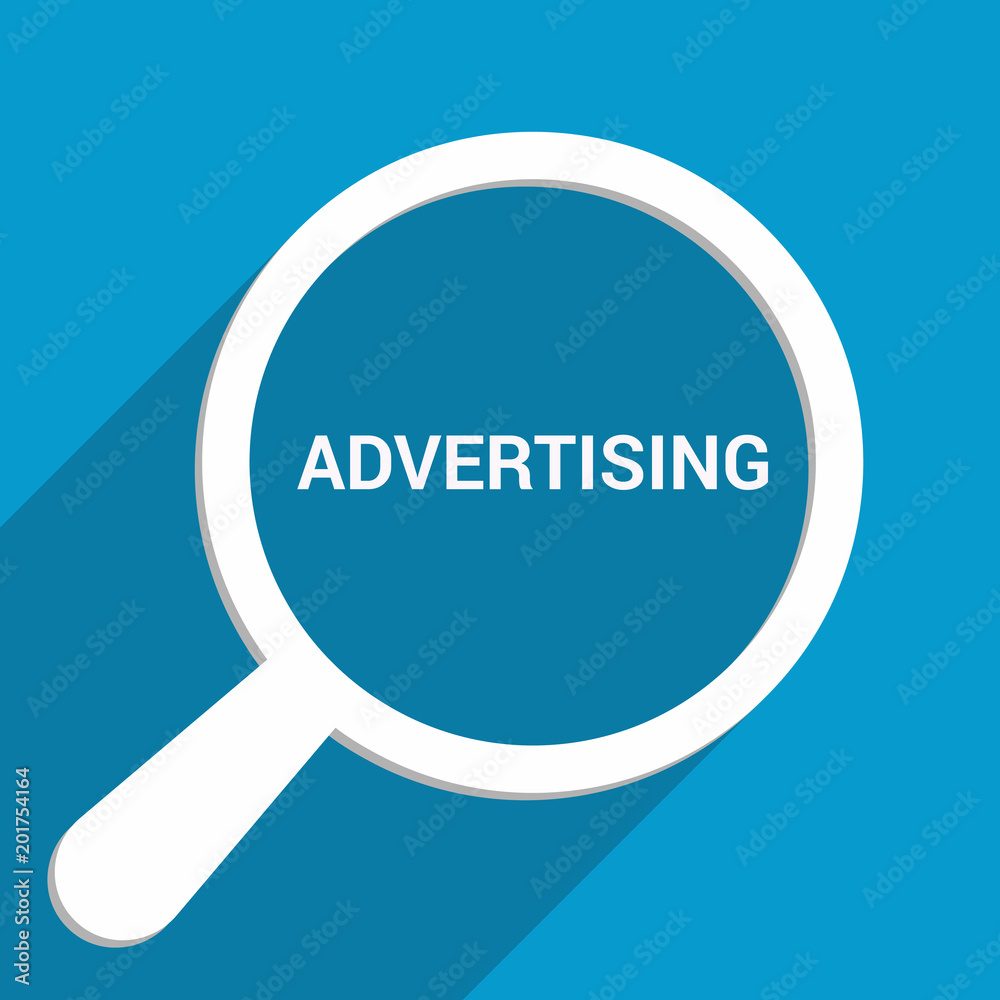 Magnifying Optical Glass With Words Advertising Magnifying Optical Glass With Words Advertising