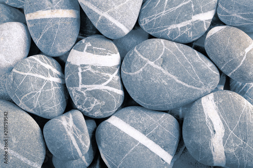 Naklejka Duży gruz morski w stosie jako teksturowane tło z miejscem na wstawianie