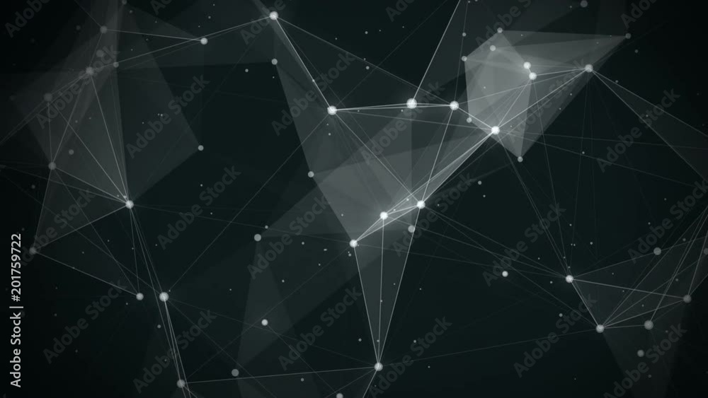 network connected lines black and white