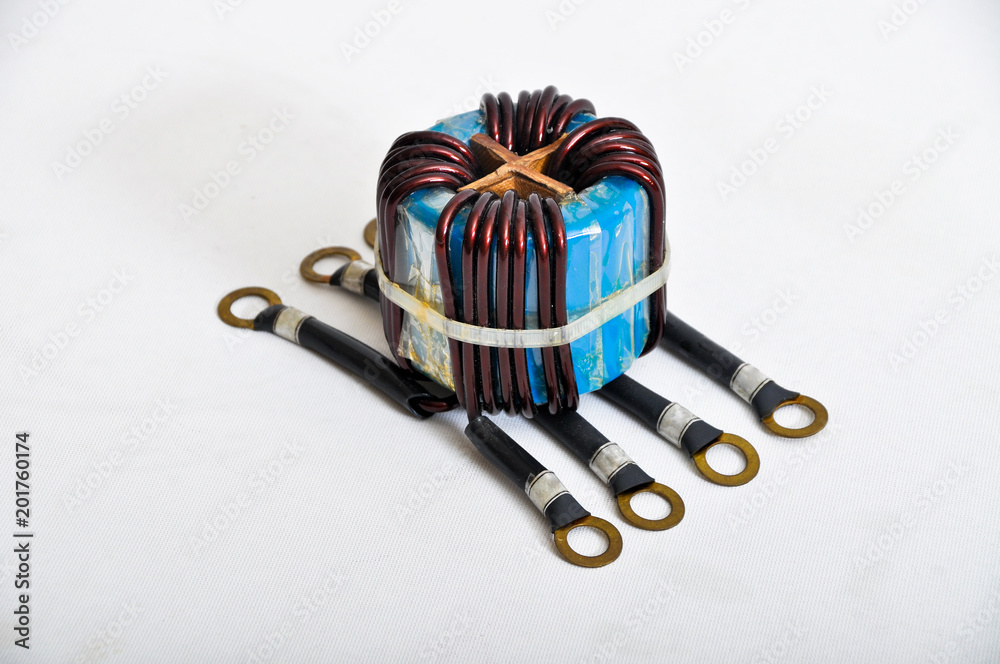 Obraz na plátně Transformer copper coil