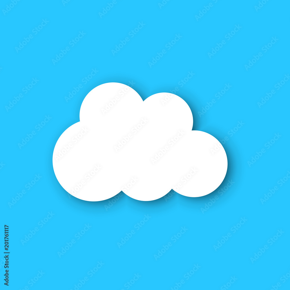 Paper clouds on a blue sky. Сartoon paper cloud illustration background. Cloudscape air business concept. Paper clouds on a blue sky. Сartoon paper cloud illustration background. Cloudscape air business concept.