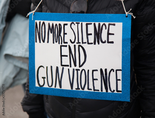 No more silence End gun violence