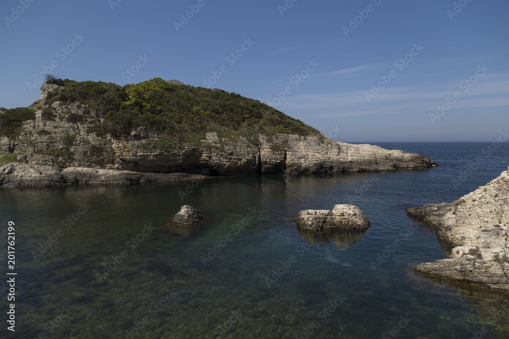 rocks in the sea , beautiful landscape in agva , Turkey 