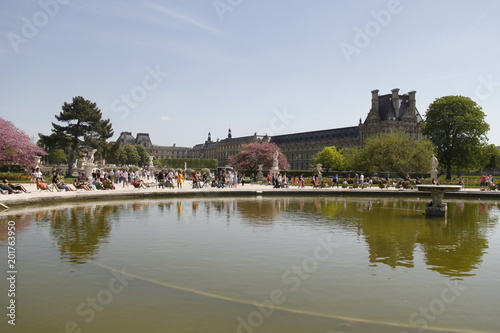 Bassin du Jardin des Tuileries à Paris 