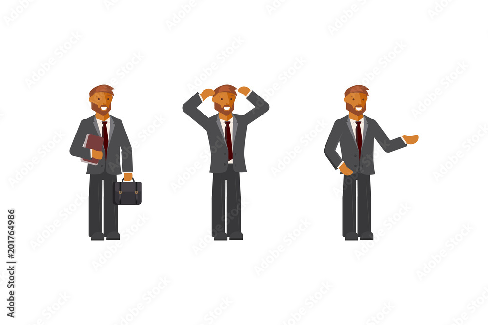 flat design businessman flat design businessman
