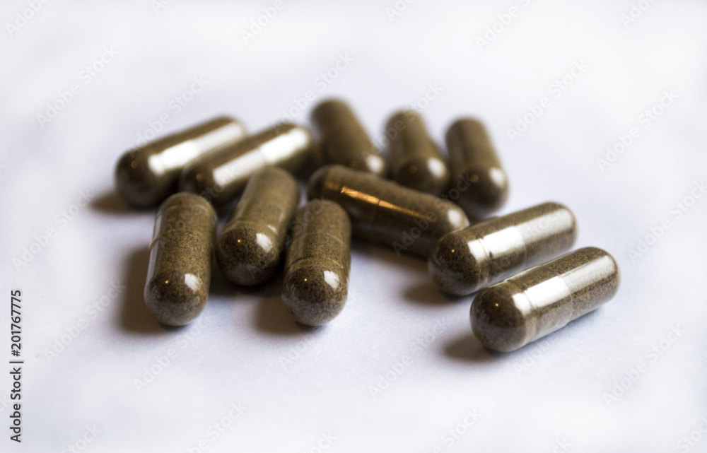 Capsules with medicine Capsules with medicine