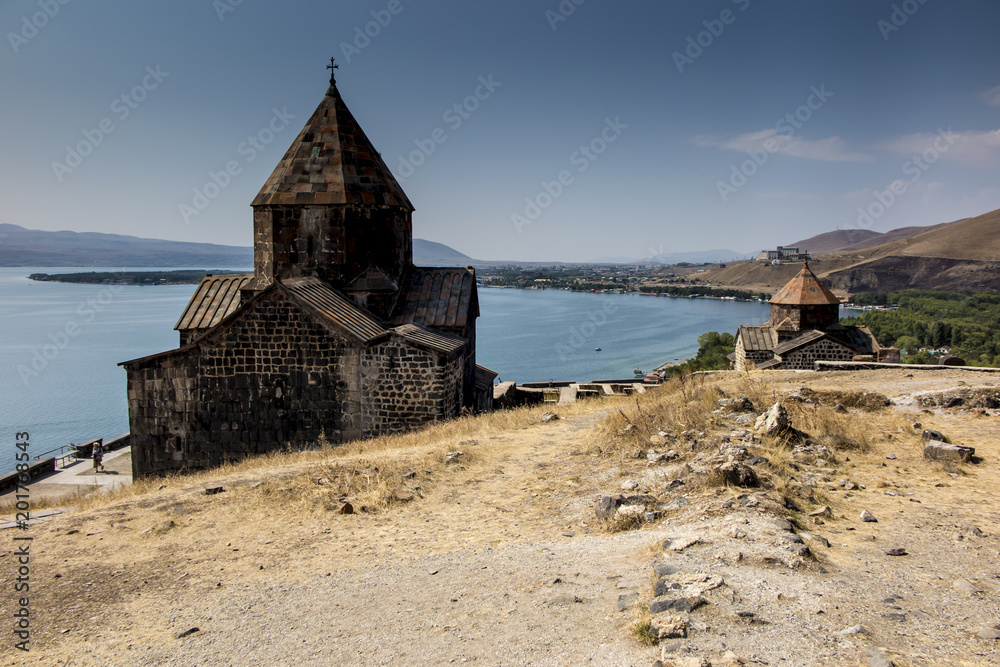 Sevanavank is a monastic complex located on the northwest coast of Lake Sevan in the Gegharkunik Province of Armenia, not far from the town of Sevan Sevanavank is a monastic complex located on the northwest coast of Lake Sevan in the Gegharkunik Province of Armenia, not far from the town of Sevan