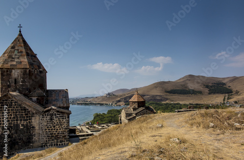 Sevanavank is a monastic complex located on the northwest coast of Lake Sevan in the Gegharkunik Province of Armenia, not far from the town of Sevan