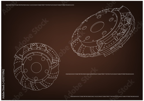 3d model of the brake disc
