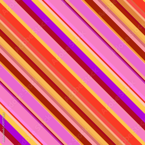Seamless abstract background with yellow, red, pink stripes, vector illustration